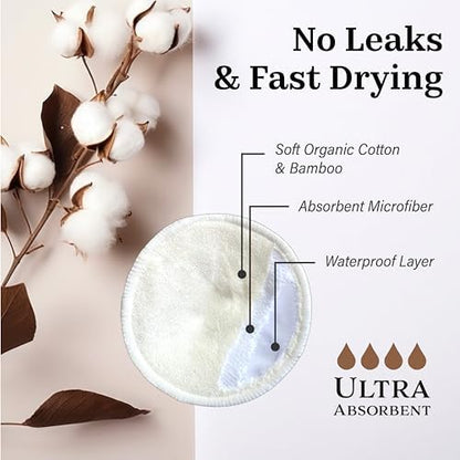 Demonstration of leakproof absorbent core in Azollia nursing pads