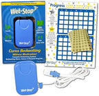 Wet-Stop 3 medical bedwetting monitor highlighting the magnetic pajama clip and target underwear sensor close up