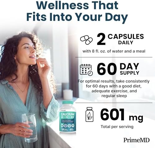 Authentic PrimeMD 4-in-1 vegan calcium supplement bottle