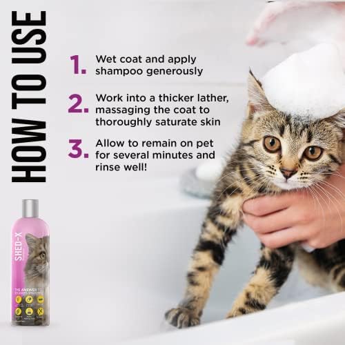 Close up look at the label features of SynergyLabs pet shedding solution for household dander management