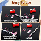 Close up view of the wax tipped rhinestone picker pencil for nail art