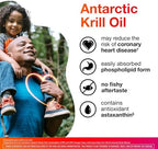 Megared krill oil softgels supplement bottle label nutrition facts detail