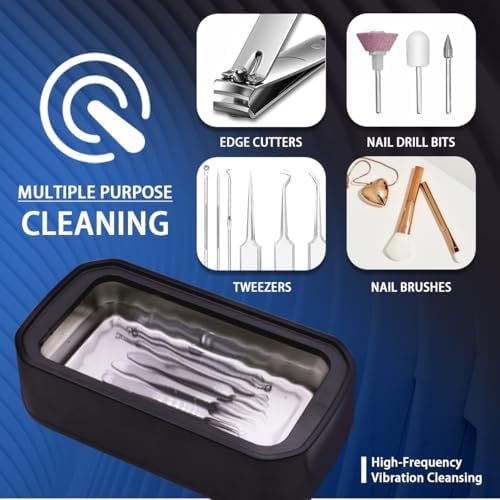 Pinkiou nail tool sterilizer with lid open showing stainless steel tank