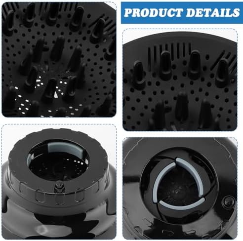 Orista Finds universal diffuser attachment showing the side view lock button for secure dryer installation.