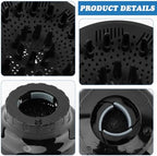 Orista Finds universal diffuser attachment showing the side view lock button for secure dryer installation.