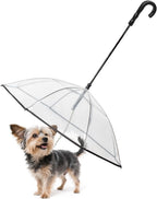 Dog Umbrella for Small Breed, Clear Small Dog Umbrella with Adjustable Leash, Keep Pet Dry on Rainy Walks/Potty Trips, Adjustable Shaft Angle Rain Umbrella, Self-Assembly - Image 9