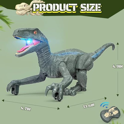 Detailed 3D eyes of J Rootage dinosaur