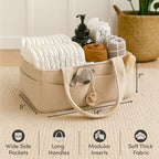 Putska nursery storage basket showing interior compartments