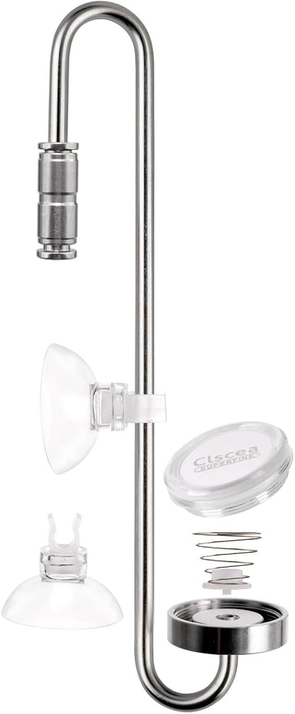 Aquarium Stainless Steel CO2 Diffuser Atomizer with Integrated Check Valve for Rimless Tanks, DC300-20 - Image 10