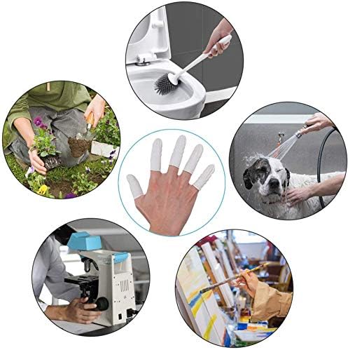 Medium size flexible latex cots prevent fingerprints on clay