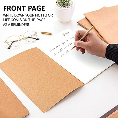 Top view of multiple Feela journals in a stationery set
