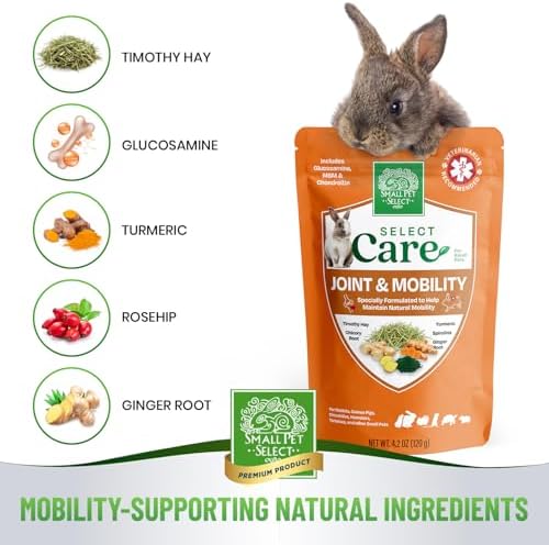Small Pet Select joint mobility support four point two ounce package back label