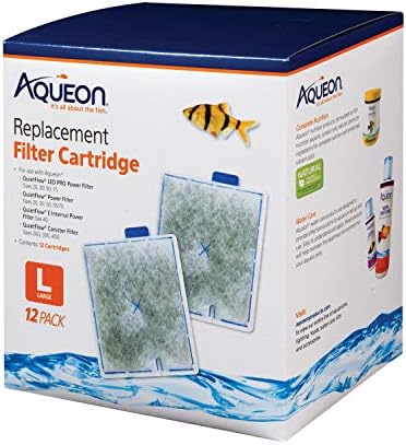 Aqueon filter cartridges twelve pack retail packaging ready for use