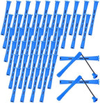 MBAIYO plastic perm rods front view of blue heatless curling rollers set