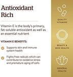 Close up of Solgar amber glass bottle and softgels