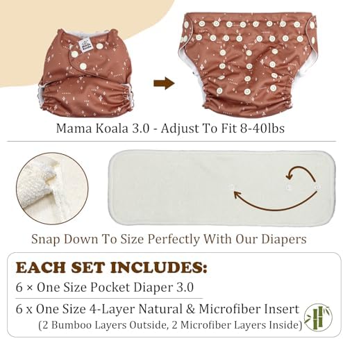 Mama Koala 3.0 cloth diaper waterproof outer cover details