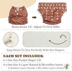 Mama Koala 3.0 cloth diaper waterproof outer cover details