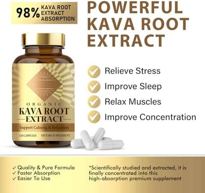 QPUYT Flexbloom kava kava dietary supplement packaging for anxiety and mood stability