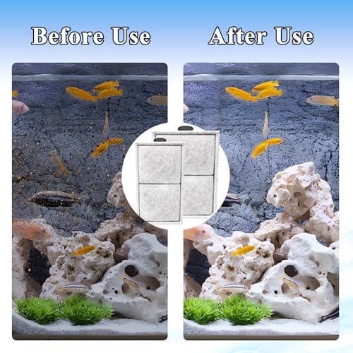 Pryitier premium imported USA aquarium filter cartridges set ready for power filter chamber installation