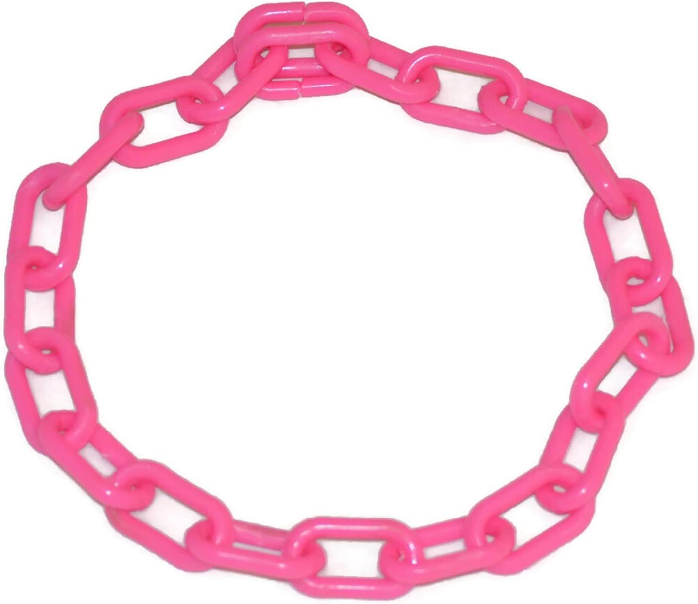 Medium twenty eight inch blue plastic chain for goat sorting and tracking