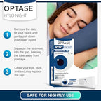 Optase HYLO Night application instructions and safety information on the carton.