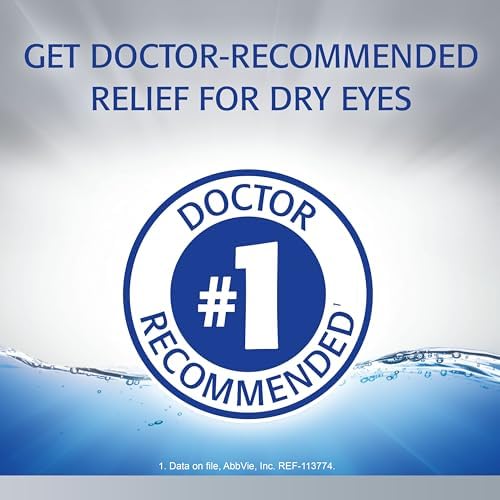 Refresh Optive Advanced sterile eye drops 10ml bottles showing triple action formula label.