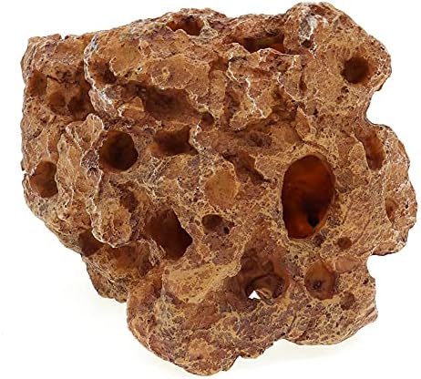 Alegi resin mountain cave placed inside a freshwater fish tank