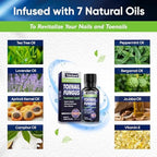Back of Tobcharm packaging highlighting 25 percent undecylenic acid ingredient.