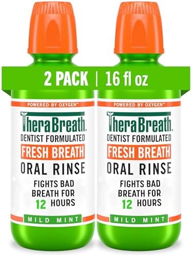 TheraBreath Dentist Formulated Fresh Breath Oral Rinse - Mild Mint Flavor, 16 Ounce (Pack of 2) - Image 2