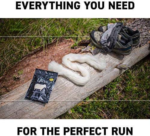 Lanolin rich foot care wool for running and athletic performance.