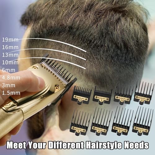 Cosyonall salon grade hair styling guards laid flat demonstrating the variation in length from small to large sizes.