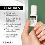 Close up of IBD nail treatment label details