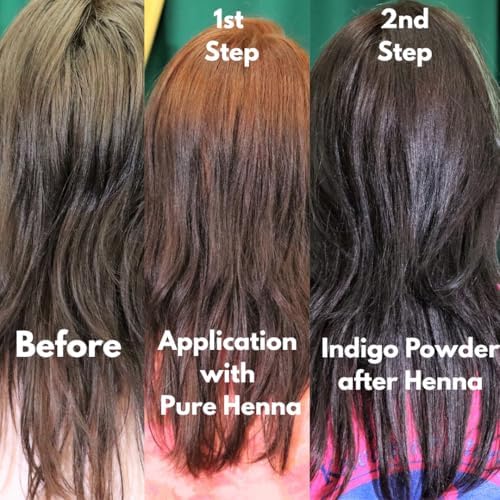 The Henna Guys indigo powder for dark brown hair color