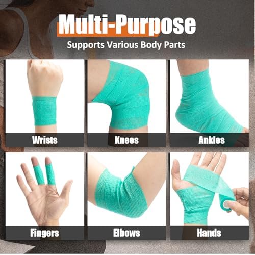 Iewyck sports athletic wrap being applied to a human wrist for support.