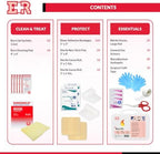 Sterile burn dressing pad with tea tree oil for immediate cooling relief