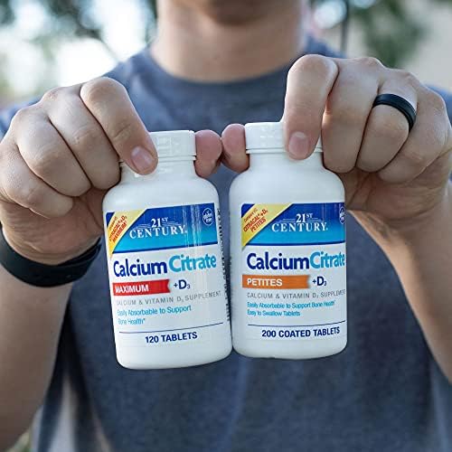 21st Century Calcium Citrate bottle with nutritional information clearly visible