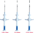 Manruta ISO compliant RFID pet tracking syringe kit with barcode identification stickers.