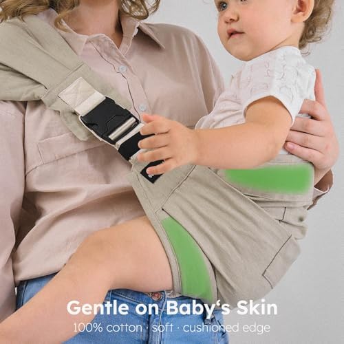 Leliska adjustable toddler carrier side view showing fit