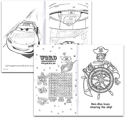 Pre-K and kindergarten birthday party favors mini coloring books assortment for boys and girls.