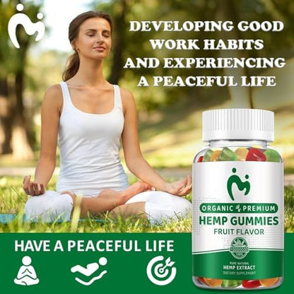 Natural fruit flavored Mosray hemp gummies dietary supplement