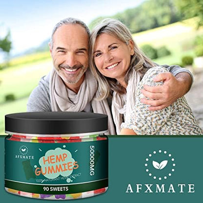 Authentic USA imported Afxmate hemp extract supplement label