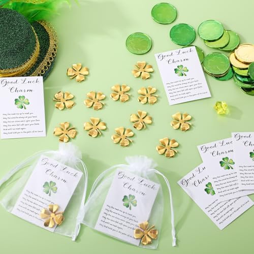 Ferreve gold alloy shamrock tokens for employee appreciation gifts