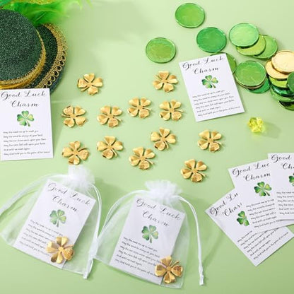 Ferreve gold alloy shamrock tokens for employee appreciation gifts