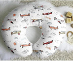 Sweet Jojo Designs nursery pillow cover in airplane design