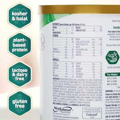 Enfamil Prosobee Infant Formula Powder Texture and Scoop