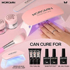 Portable UV LED nail lamp included in the Morovan starter kit