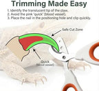 Compact stainless steel bearded dragon supplies for safe claw maintenance.