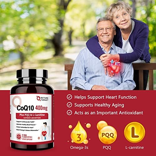 Coenzyme Q10 supplement for cardiovascular support hundred twenty count bottle