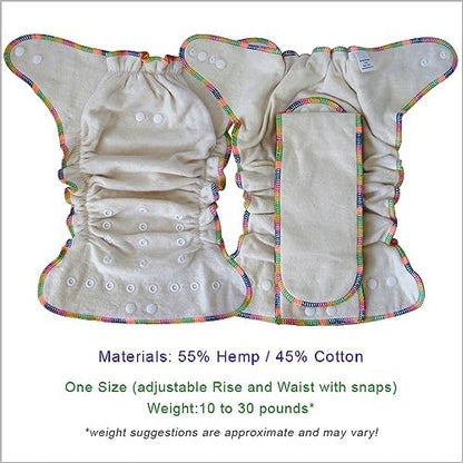 Ecoable reusable diaper pack showing snap button configuration