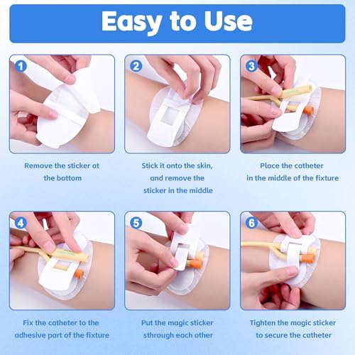 BeHerk catheter supply patch for feeding tubes